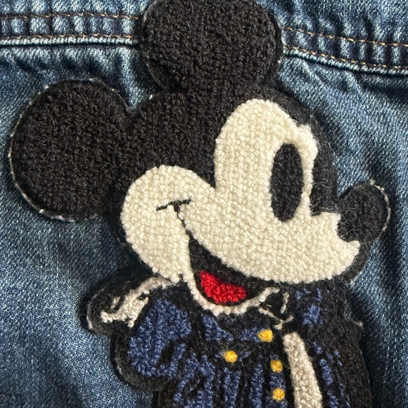 GAP x Disney Blue Denim Jean Jacket with Mickey Mouse - Picture 4 of 6